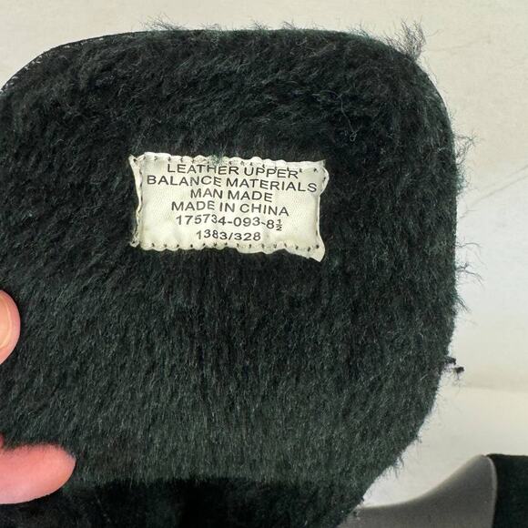 COLIN STUART | Black Suede Faux Fur Heel Ankle Boots | Women's 8.5 - Picture 7 of 12